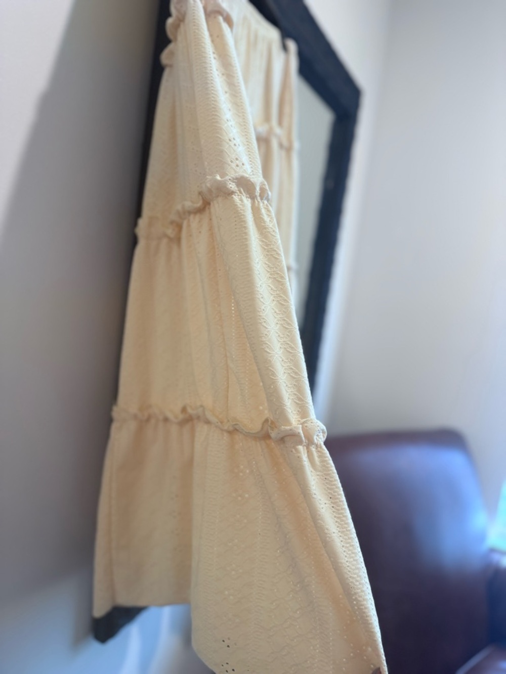 Apricot Tiered  Skirt - Picture 2 of 4